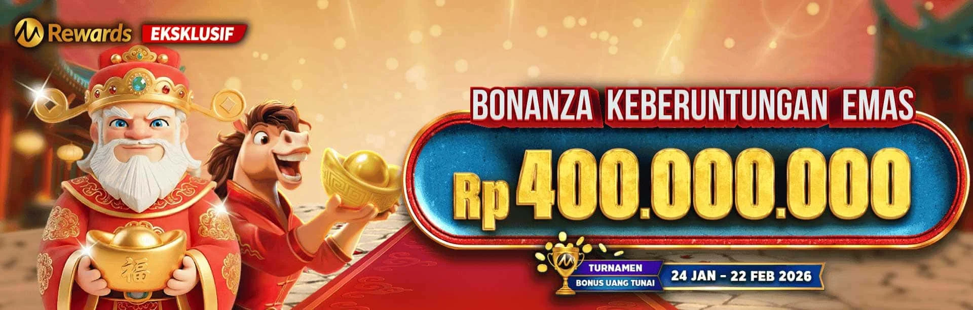 Microgaming Bonanza Keberuntungan Emas Promotion - Win88