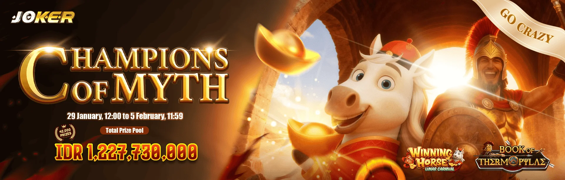 Joker Gaming Champions of Myth Game - Win88